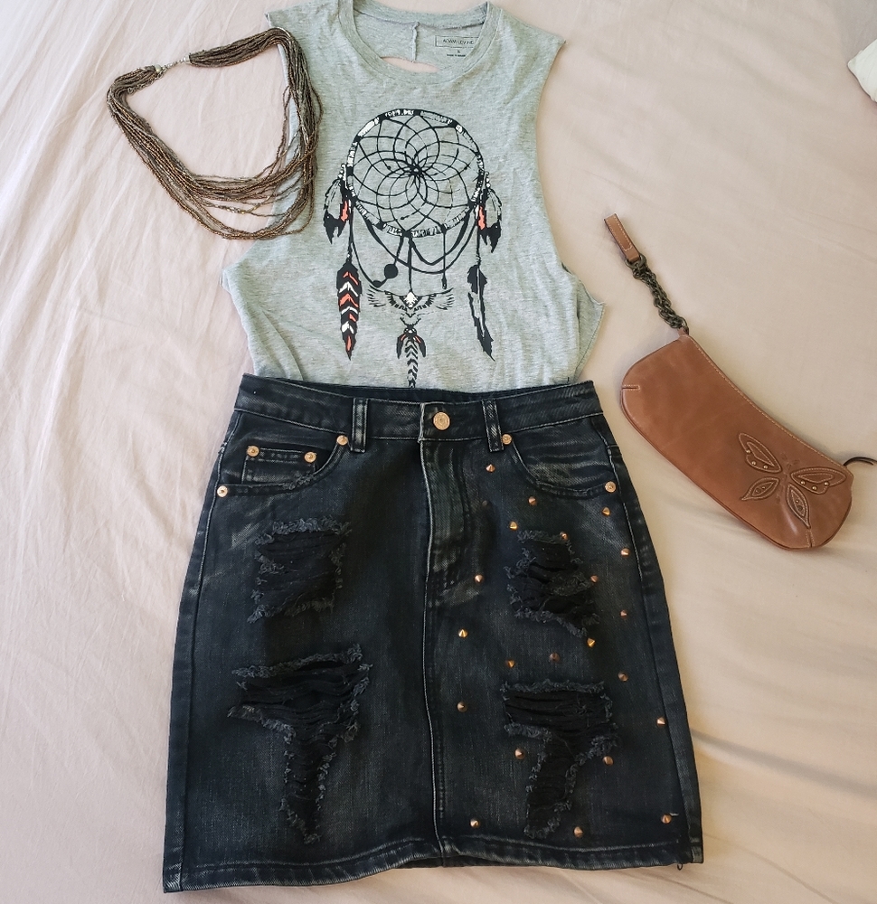 Denim skirt